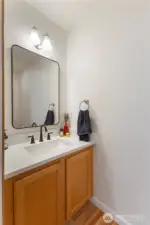 Half bath on the main floor.