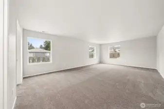 Your huge Primary Suite will be an oasis with space for whatever you'd like - exercise? reading area? private tv viewing? Freedom to make it your own.