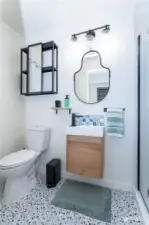 Basement bathroom