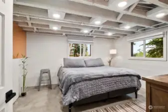 Primary bedroom with views of the sound.