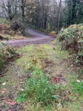 Driveway & access road lower connection