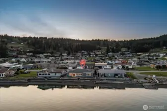 Mariners Cove at twilight.