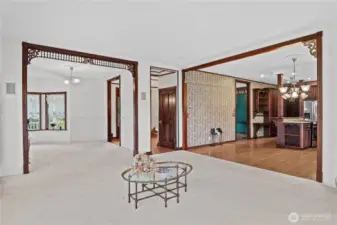 Mahogany trim throughout
