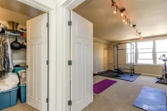 Third floor bonus room also features a walk-in closet. Perfectly set up to be an added bedroom or just use for extra storage