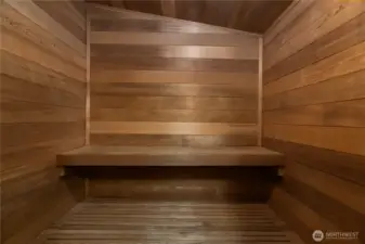 Sauna located in garage/pantry