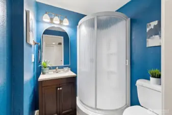 3/4 bath on the main floor is really close to the bonus room.