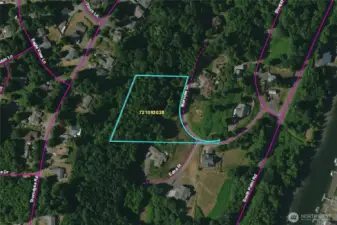 Lot 2 on Maxview Drive is a 2.45 acre parcel. The West side of the parcel is a steep wooded slope. The building site is flat and about 100 feet wide. A driveway area is present. Buyer to verify all details.