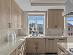 Light filled kitchen.