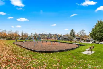 Lovely City park and playground right across the street
