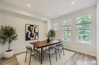 dining room - virtually staged