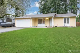 Welcome home to this charming 3bd/2 full bath - 1,292 Sq. Ft. of well-designed living space. New carpeting, kitchen with walk-in pantry, eating bar & all appliances! A .29 acre fully fenced lot with newer oversized deck and large storage shed.