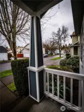 CUTE PORCH...ROOM FOR A COUPLE CHAIRS AND A TABLE