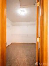 THE WALK IN CLOSET IN PRIMARY...BIGGER THAN MY FIRST APARTMENT