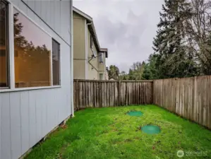 BIGGER BACK YARD BASED ON THE LOT SQUARE FOOTAGE...FULLY FENCED