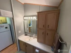 Extra storage in bathroom