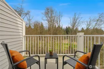 Private greenbelt views from your unit