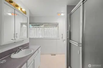 Bathroom on main level.