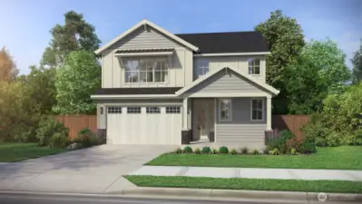 Madison elevation D Modern Farmhouse - for rep purposes only. Colors may vary.