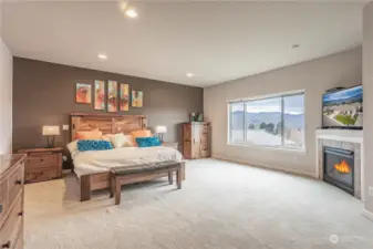 Large Primary Bedroom with fireplace