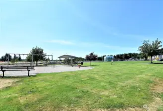 Beautiful park and sports court