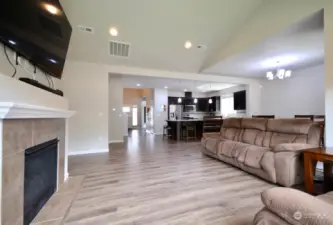 Open concept home offers great space for entertaining