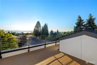 Private rooftop deck to enjoy those perfect Seattle sunsets.