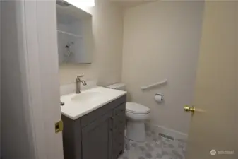 main level shared bath