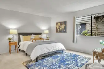 Large primary suite.