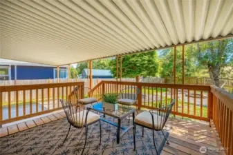 Lovely patio area to dine or relax.
