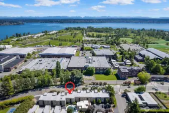 Across street are the trails and activities of Magnuson Park