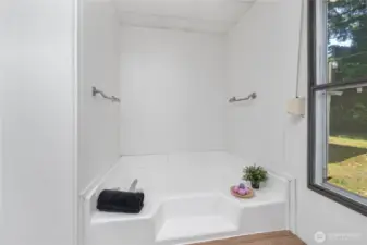 Soaking tub is ready!