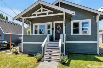 Relax on your large front porch!