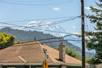 Mt View from the front porch and living area!