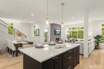 The beating heart of the home—perfectly positioned for connection, creativity, and culinary adventures.