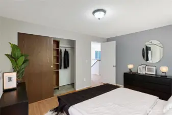 Virtually Staged Bedroom