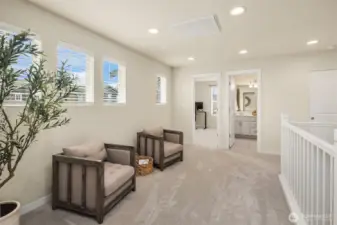 Versatile loft on the second floor