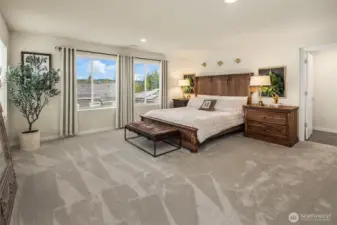 Opulent primary suite