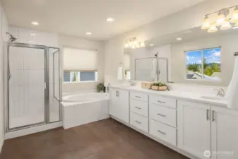 5-piece luxurious primary bathroom