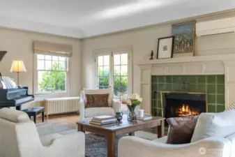 Relax in front of the fire with a good book and a glass of wine