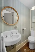 First floor powder room is so convenient