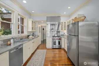 A chef's kitchen ...