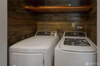 The utility area is conveniently situated and enhanced by the wood tone accents. Washer and dryer will stay with the home. All you'll need to do is unpack and celebrate life everyday here!