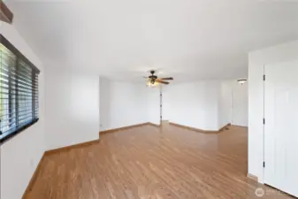 Family room off the kitchen