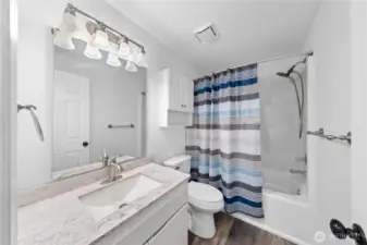 Attractive guest bathroom