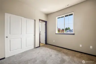 Upstairs bedroom with bath