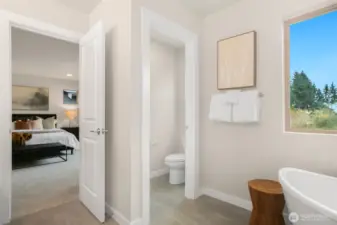 Dreamy Primary Suite with 5-pc bath and Walk in Closet!