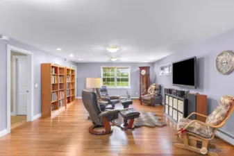 Large living room and family room for big family gatherings.