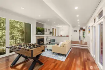 Multi functional entertainment room.