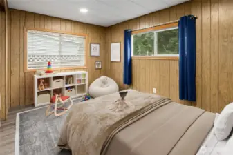 Good size bedroom virtually staged