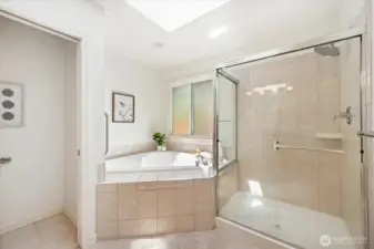Primary bathroom.